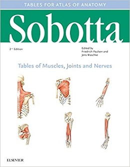 دانلود کتاب جداول عضلات، مفاصل و اعصاب زوبوتا Sobotta Tables of Muscles, Joints and Nerves, 2ed