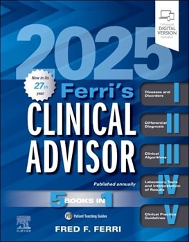 دانلود کتاب مشاور بالینی فری ۲۰۲۵: ۵ کتاب در یک Ferri’s Clinical Advisor 2025: 5 Books in 1 1st Edition