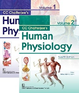 دانلود کتاب فیزیولوژی انسانی سی سی چاترجی (۲ جلدی) CC Chatterjee’s Human Physiology, 12ed