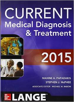 دانلود کتاب تشخیص پزشکی و درمان کارنت CURRENT Medical Diagnosis and Treatment 2015, 54ed